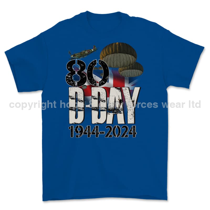 D-Day 80 Commemorative Printed T-Shirt