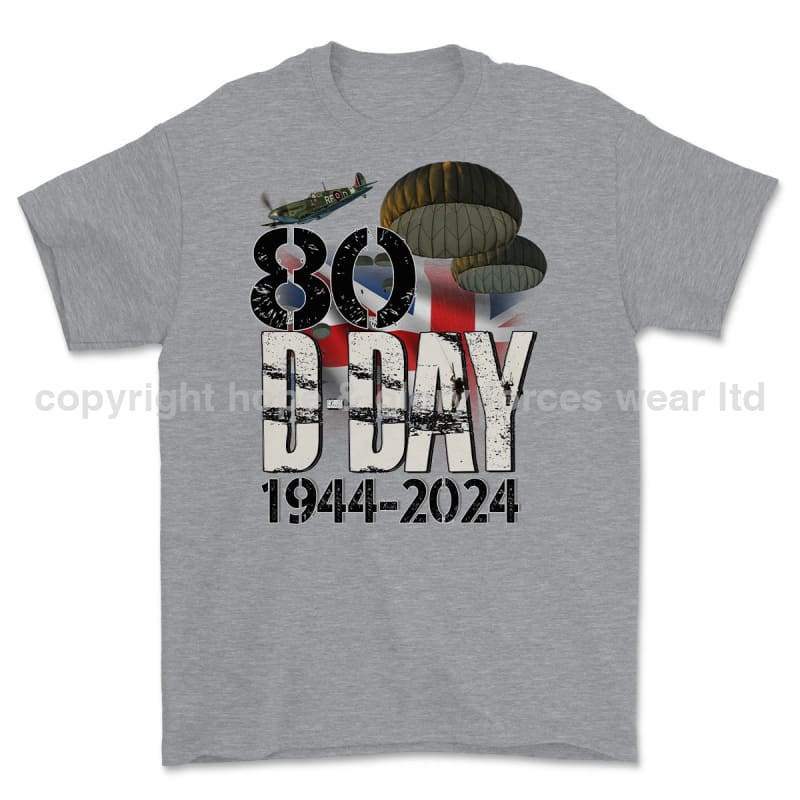 D-Day 80 Commemorative Printed T-Shirt