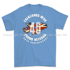 Falklands 40 Full Frontal Printed T-Shirt