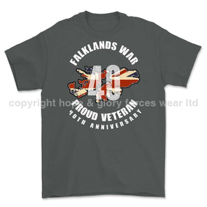 Falklands 40 Full Frontal Printed T-Shirt