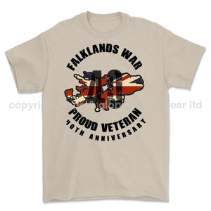 Falklands 40 Full Frontal Printed T-Shirt