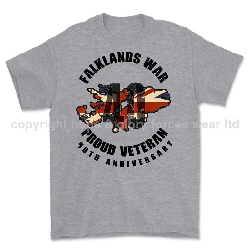 Falklands 40 Full Frontal Printed T-Shirt