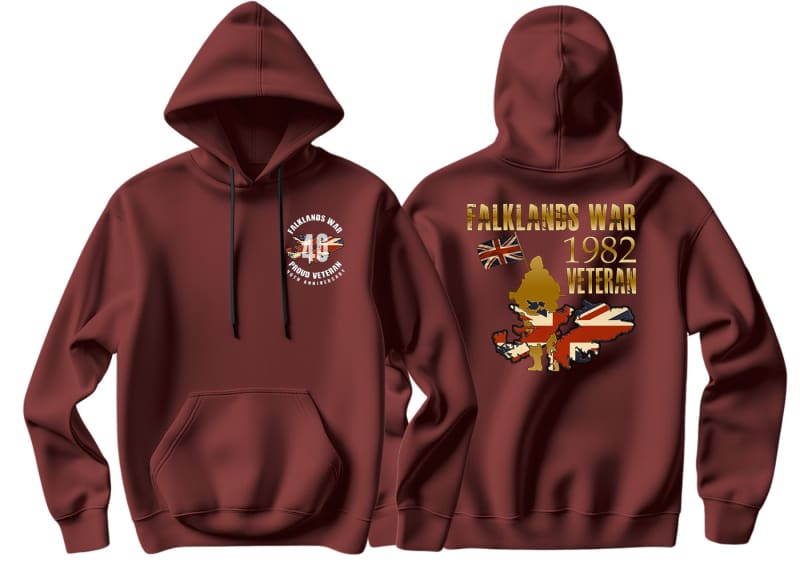 Falklands War Veteran Double Printed Hoodie