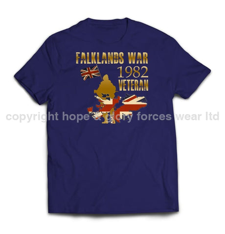 Falklands War Veteran Printed T-Shirt