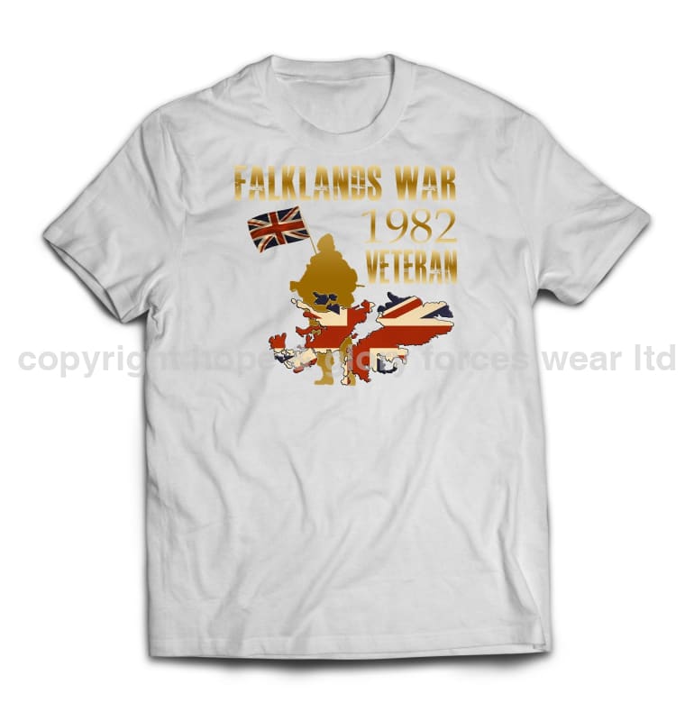 Falklands War Veteran Printed T-Shirt