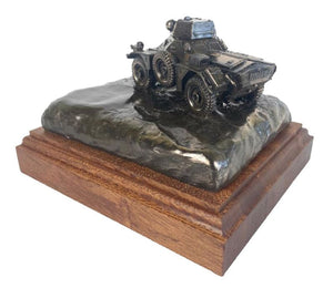 FERRET SCOUT CAR Mk2 Cold Cast Bronze Vehicle