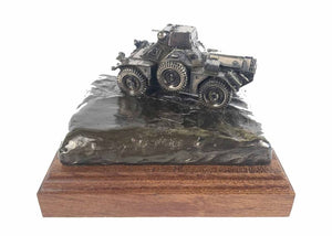 FERRET SCOUT CAR Mk2 Cold Cast Bronze Vehicle