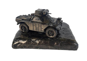 FERRET SCOUT CAR Mk2 Cold Cast Bronze Vehicle