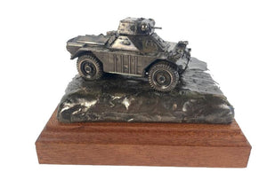 FERRET SCOUT CAR Mk2 Cold Cast Bronze Vehicle