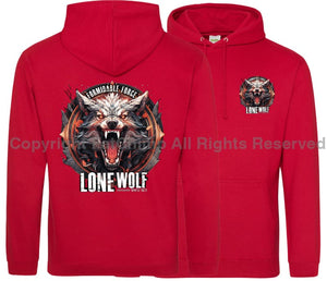 Formidable Force 'Lone Wolf' Double Side Printed Hoodie