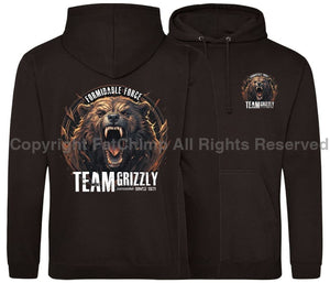 Formidable Force 'Team Grizzly' Double Side Printed Hoodie