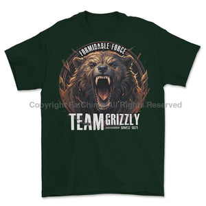 Formidable Force 'Team Grizzly' Printed T-Shirt