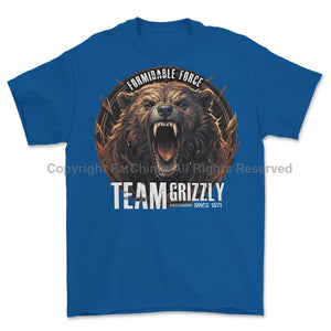 Formidable Force 'Team Grizzly' Printed T-Shirt