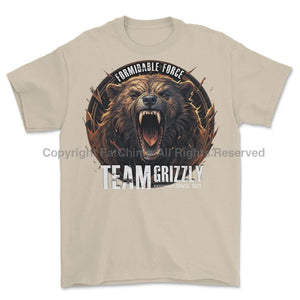 Formidable Force 'Team Grizzly' Printed T-Shirt