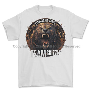 Formidable Force 'Team Grizzly' Printed T-Shirt