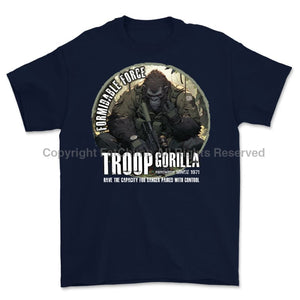 Formidable Force 'Troop Gorilla QRF' Printed T-Shirt