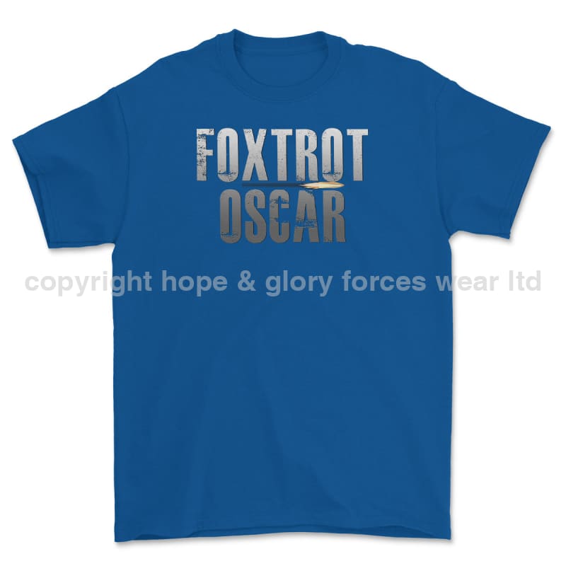 Foxtrot Oscar Military Slang Printed T-Shirt