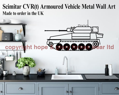 Fv107 Scimitar Cvrt Metal Wall Art Military