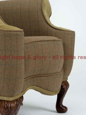 GENTLEMAN’S SHOOTING TWEED WING CHAIR