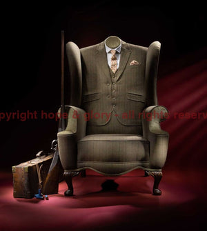 GENTLEMAN’S SHOOTING TWEED WING CHAIR