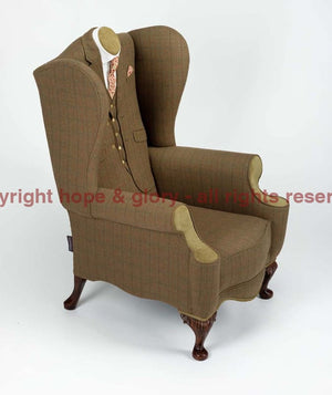 GENTLEMAN’S SHOOTING TWEED WING CHAIR