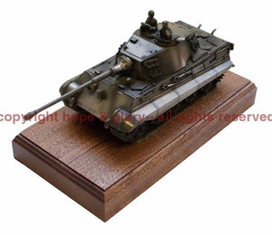 Military Statue - German King Tiger 2 Cast Bronze Tank