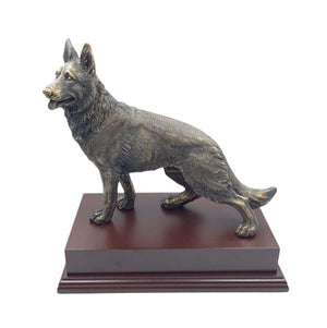 GERMAN SHEPHERD DOG Cold Cast Bronze Presentation