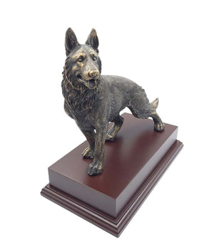 GERMAN SHEPHERD DOG Cold Cast Bronze Presentation