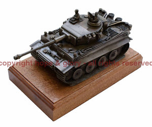 Military Statue - German Tiger 1 Tank Bronze Military Statue