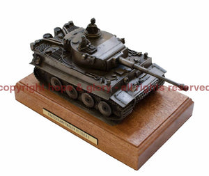 Military Statue - German Tiger 1 Tank Bronze Military Statue