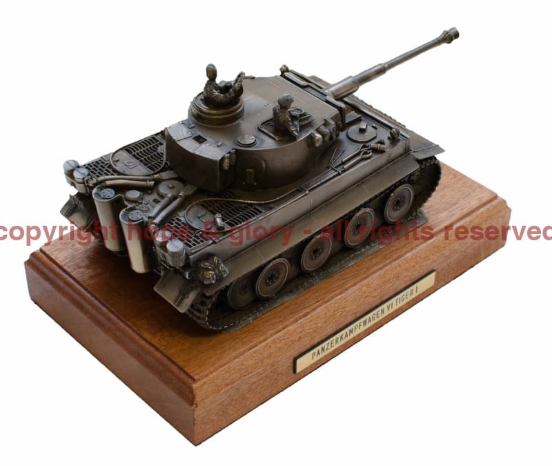 Military Statue - German Tiger 1 Tank Bronze Military Statue