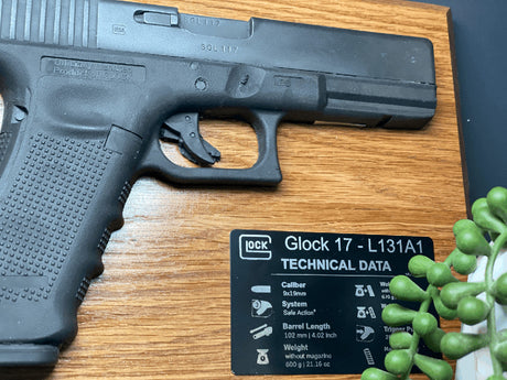 Glock 17 Cold Cast Half Pistol Presentation