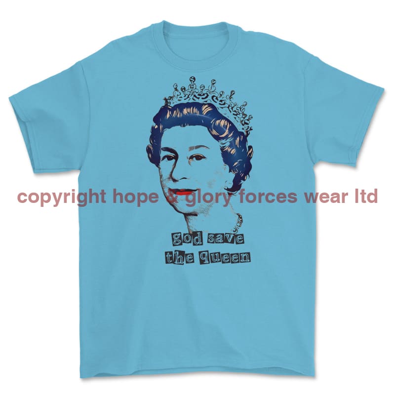 God Save The Queen Commemorative Printed T-Shirt