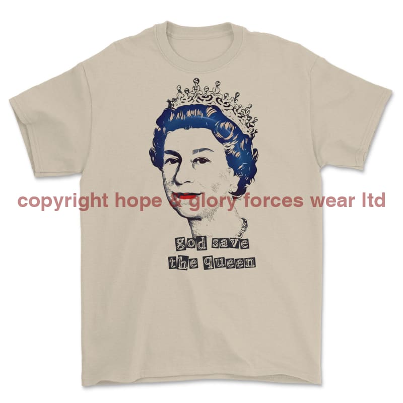 God Save The Queen Commemorative Printed T-Shirt