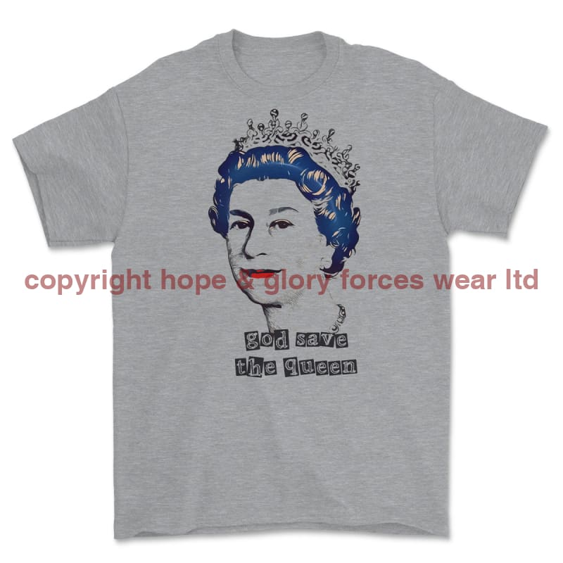 God Save The Queen Commemorative Printed T-Shirt