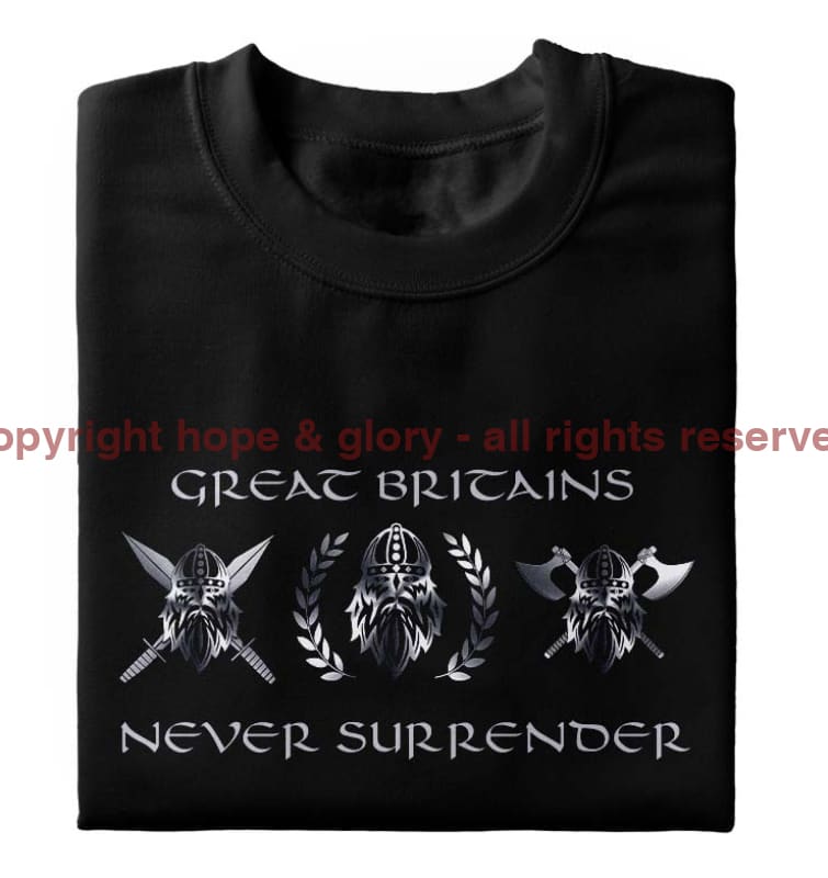 Great Britain's Never Surrender Printed T-Shirt