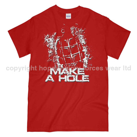 Grenade Make A Hole Military Printed T-Shirt