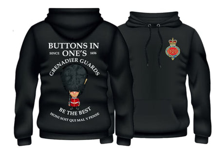 Grenadier Guards Buttons In One's Double Side Printed Hoodie