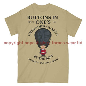 Grenadier Guards Buttons In One's Military Printed T-Shirt