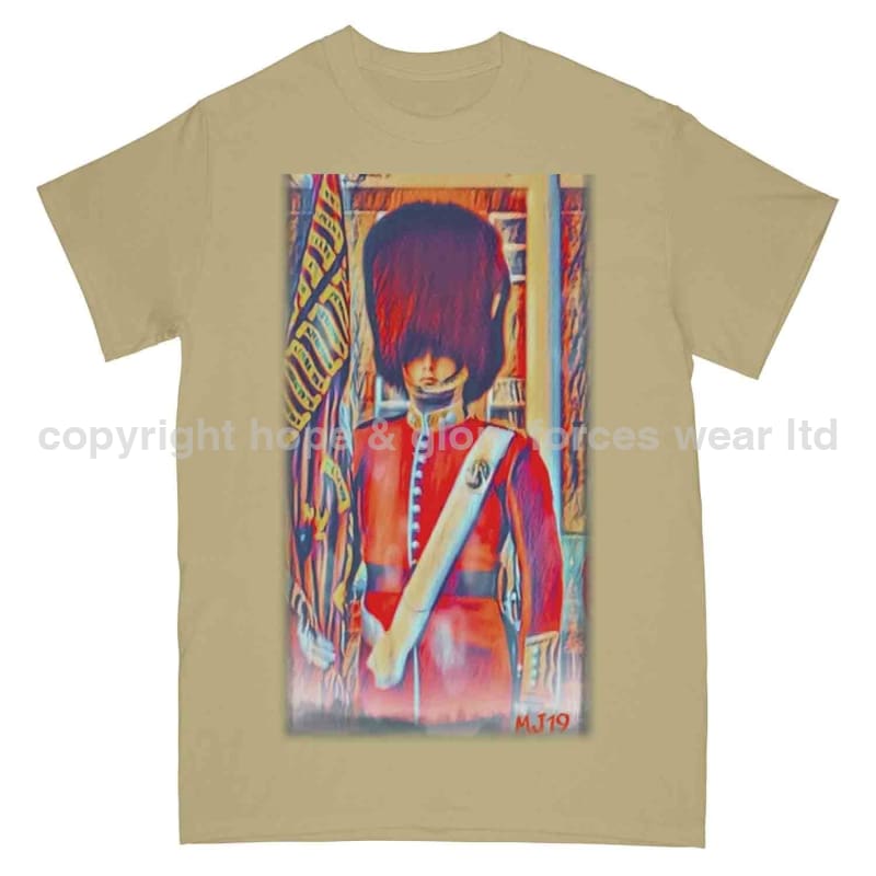 Grenadier Guards Ceremonial Military Art Printed T-Shirt