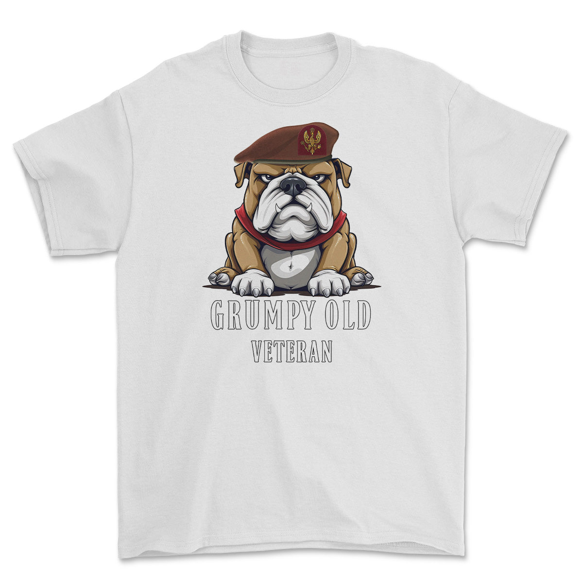 Grumpy Old 14th/20th Kings Hussars Veteran Printed T-Shirt