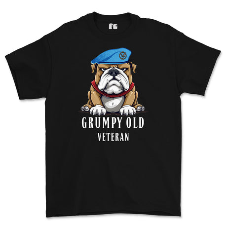 Grumpy Old Army Air Corps Veteran Printed T-Shirt