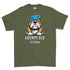 Grumpy Old Army Air Corps Veteran Printed T-Shirt