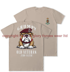 Grumpy Old 7 PARA Royal Horse Artillery Veteran Double Print T-Shirt