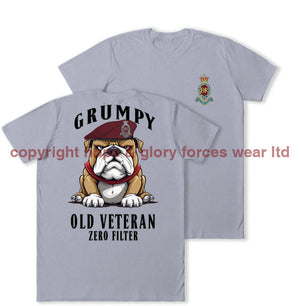 Grumpy Old 7 PARA Royal Horse Artillery Veteran Double Print T-Shirt