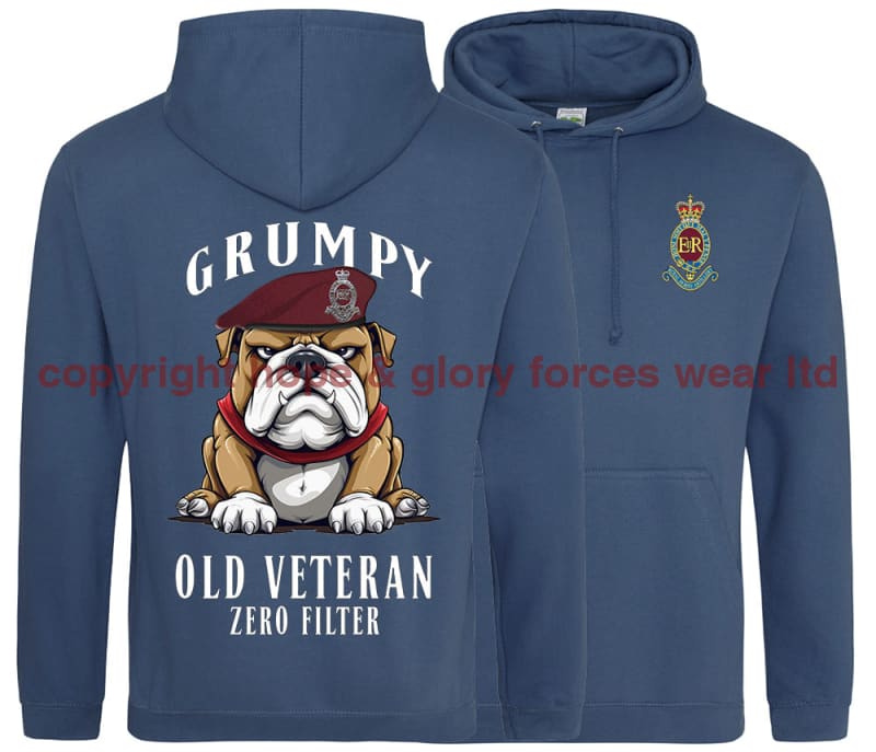 Grumpy Old 7 PARA Royal Horse Artillery Veteran Double Side Printed Hoodie