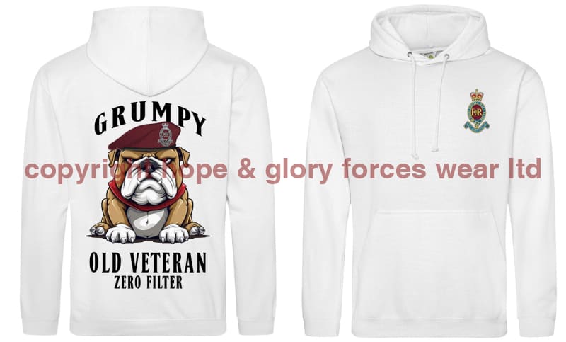 Grumpy Old 7 PARA Royal Horse Artillery Veteran Double Side Printed Hoodie