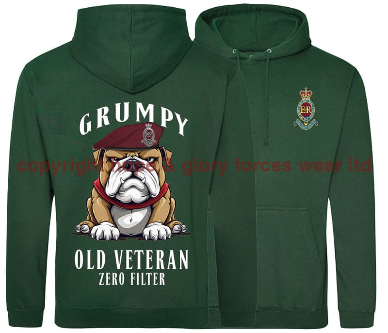 Grumpy Old 7 PARA Royal Horse Artillery Veteran Double Side Printed Hoodie