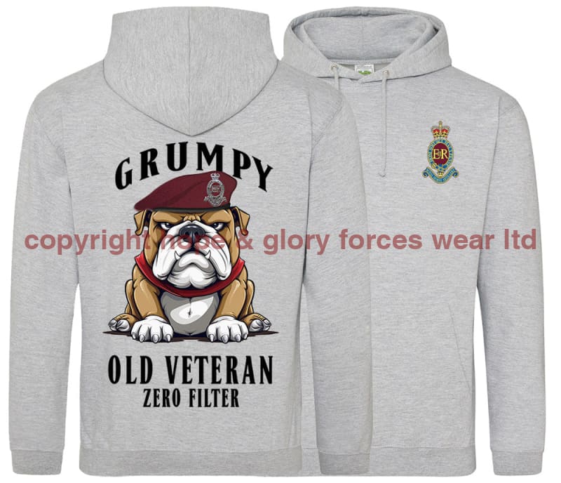 Grumpy Old 7 PARA Royal Horse Artillery Veteran Double Side Printed Hoodie