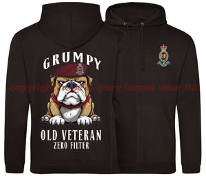 Grumpy Old 7 PARA Royal Horse Artillery Veteran Double Side Printed Hoodie